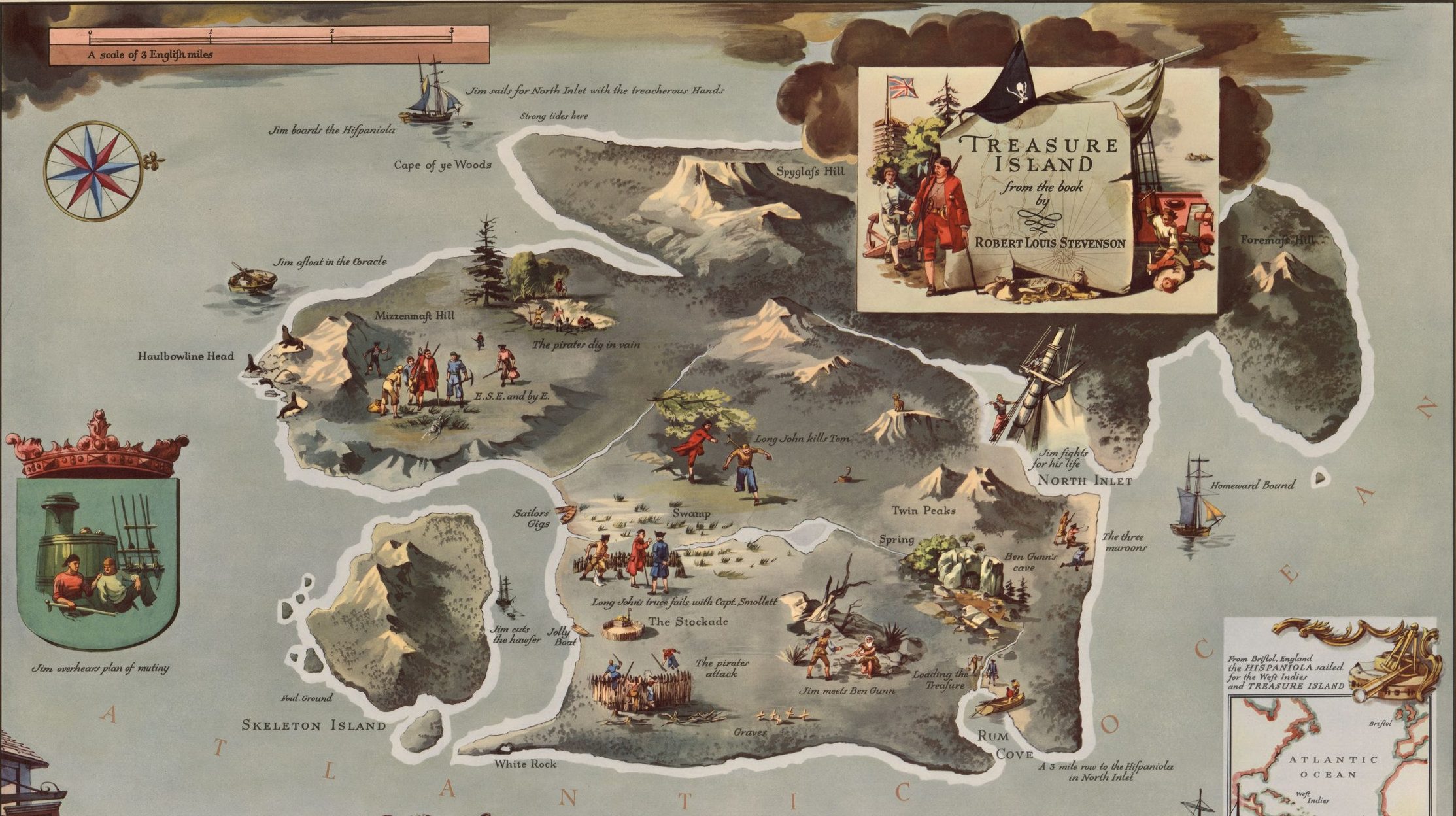 Treasure Island Book Map